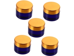 De 5 Frascos De Creme Recarregáveis, Frascos Cosméticos Portáteis Para Viagem E