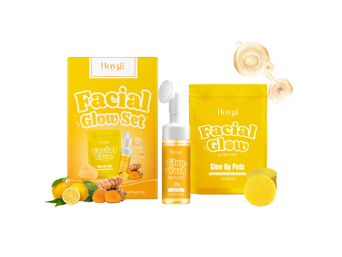 Kit de Limpeza com Cúrcuma para Clarear, Suavizar e Combater Acne LAXISCREED