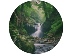 Almofada De Borda Para Computador, Floresta Com Cachoeiras, Almofada Para Cadeira De Meditação Ao Ar Livre, Almofada