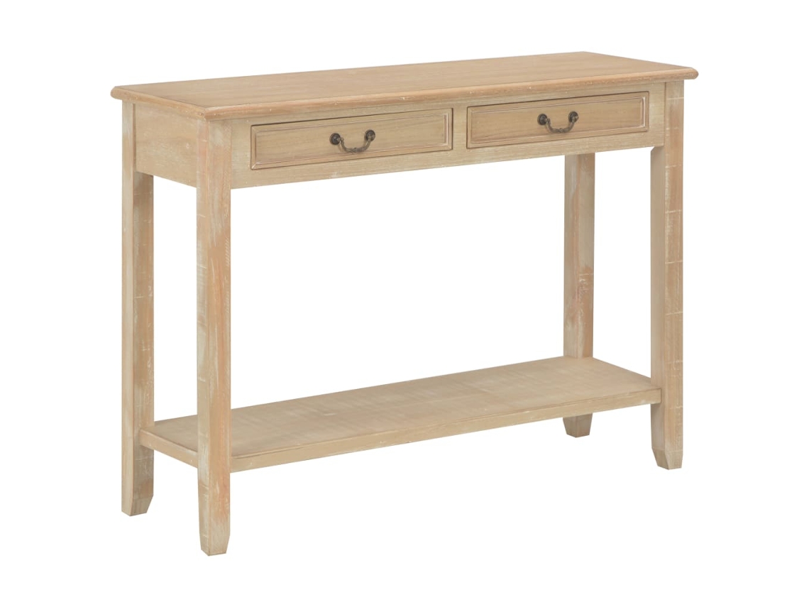 Vidaxl Mesa Consola 110x35x80 Cm Madeira