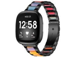 Bracelete Aço Turmalina para Fitbit by Google Versa 3 Turmalina