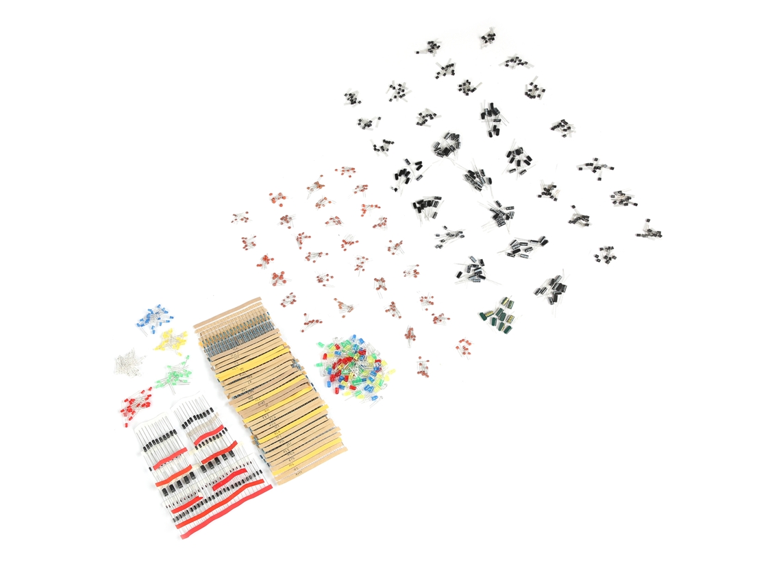 Kit De Componentes Electrónicos Super, Inclui Resistores, Diodes E Outros Componentes - Laxiscreed