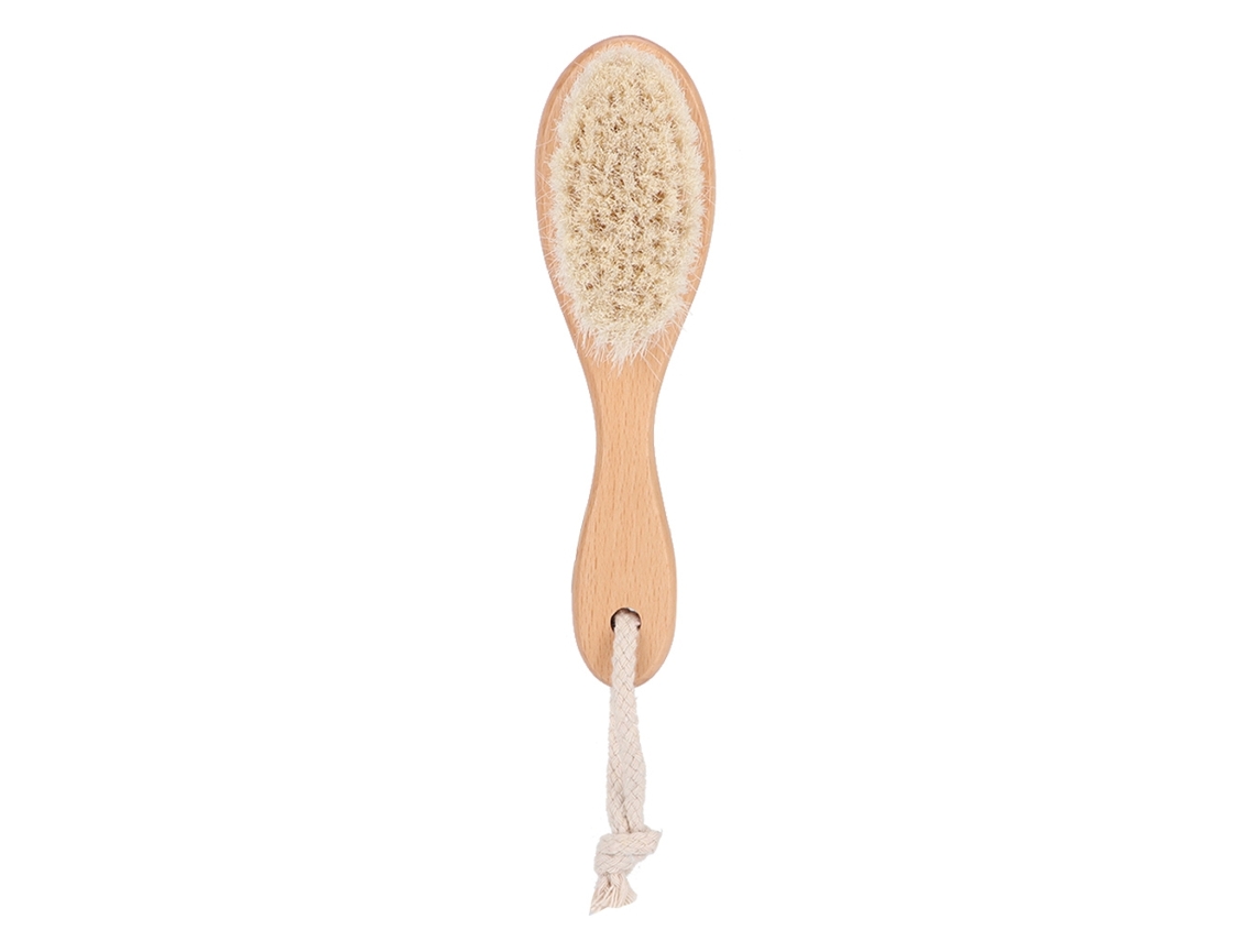 Pincel De Massagem Corporal Limpeza Cabelo Barba Couro