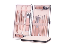 Conjunto De Viagem Para Cuidados Com Cortadores De Unhas Com 16 Peças Aquaforge