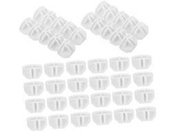 Conjunto De 50 Conectores Plástico Branco Em Formato Cubo Unidades Armazenamento Modulares