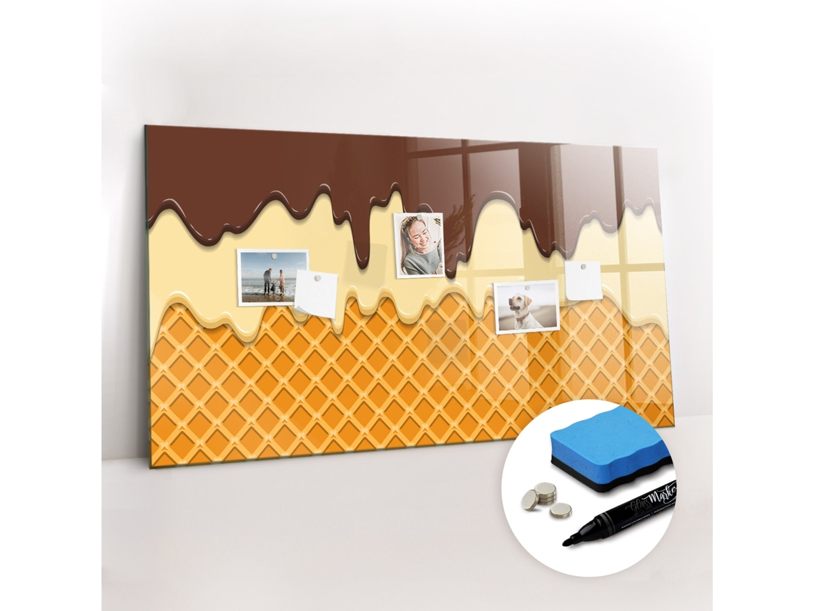Quadro Magnético De Parede Gelado Para A Sala De Estar Espelharte (120x60 Cm)