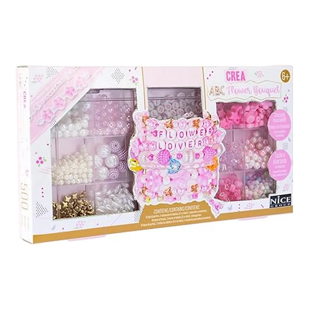 Nice Group Cuentas Abc Flower Bouquet Kit 500 Piezas 87049 Nicep25