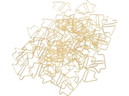 50-clips De Papel Multiuso Leves Em Aço Carbono Dourado Formato Casa Para Arquivos E Álbuns Fotos