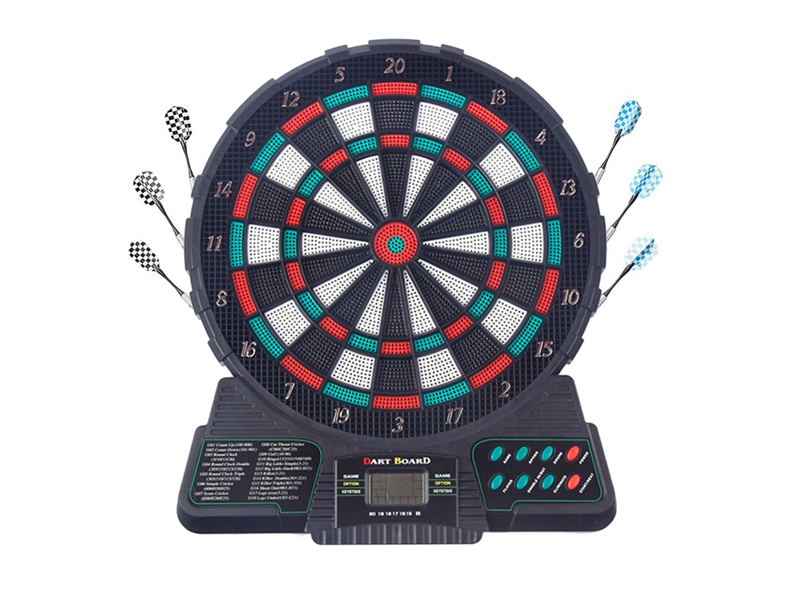 Primerox tabuleiro de Dardos Eletrônico com Display Lcd de Pontuação Automática para Multiplayer 1 8 Jogadores