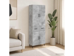 Vidaxl Conjunto De Gabinete 2 Pcs Cinzento Cimento 66 X 34,5 X 89,5 Cm
