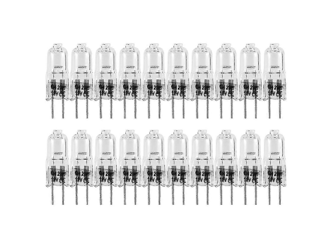 Rebe 20 Lâmpadas Halógenas G4, 20w 12v, Base de 2 Pinos, Luz Branca Quente 2700k, para Cozinha, Iluminação Residencial