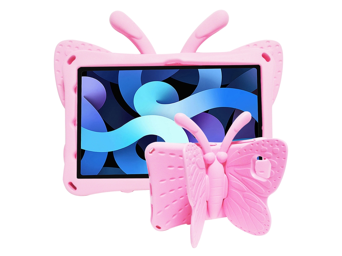 Capa Panoona Para Lenovo Tab M10 Plus Tb-x606f/x De 10,1 Polegadas ,eva Rígido E Antichoque ,suporte Borboleta Rosa