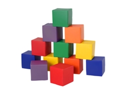 Conjunto 12cubos Brinquedo Macio, 12 36m, Espuma Pu/epe, 20x20x20cm, Multicolorido Ge