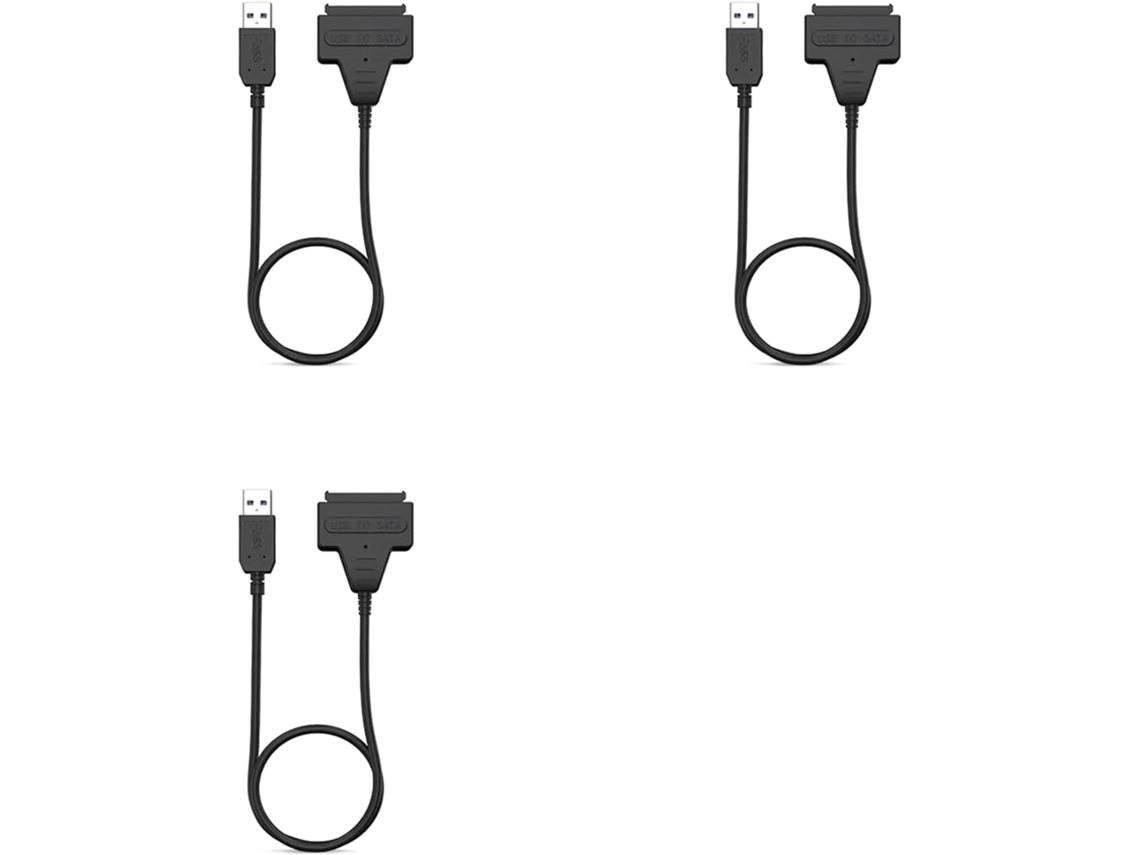 Cabo Adaptador Usb 3.0 Triplo Para Unidades Ssd/hdd De 2,5 Polegadas