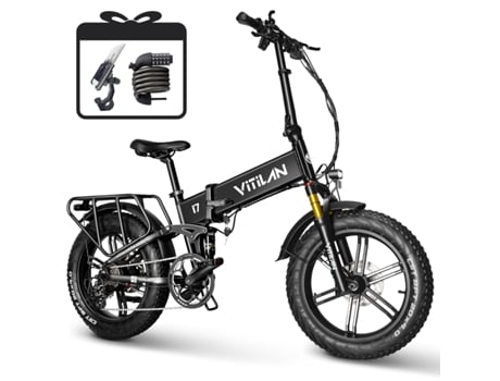 Bicicleta Elétrica Vitilan I7 Pro 3.0 Para Adultos 750 W 48 V 20 Ah Com Bateria Removível, Bicicleta Elétrica Dobrável Com Suspensão Total