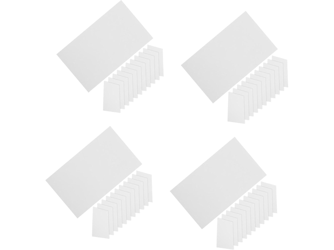 Conjuntos de fichas em branco, fichas de índice dupla face coloridas, mini fichas de índice imprimíveis e portáteis.