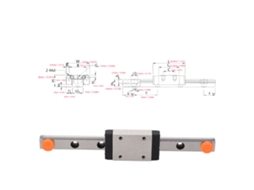 Guia Linear Miniatura + Carrinhos De Bloco Deslizante (peças Cnc, Linearização)