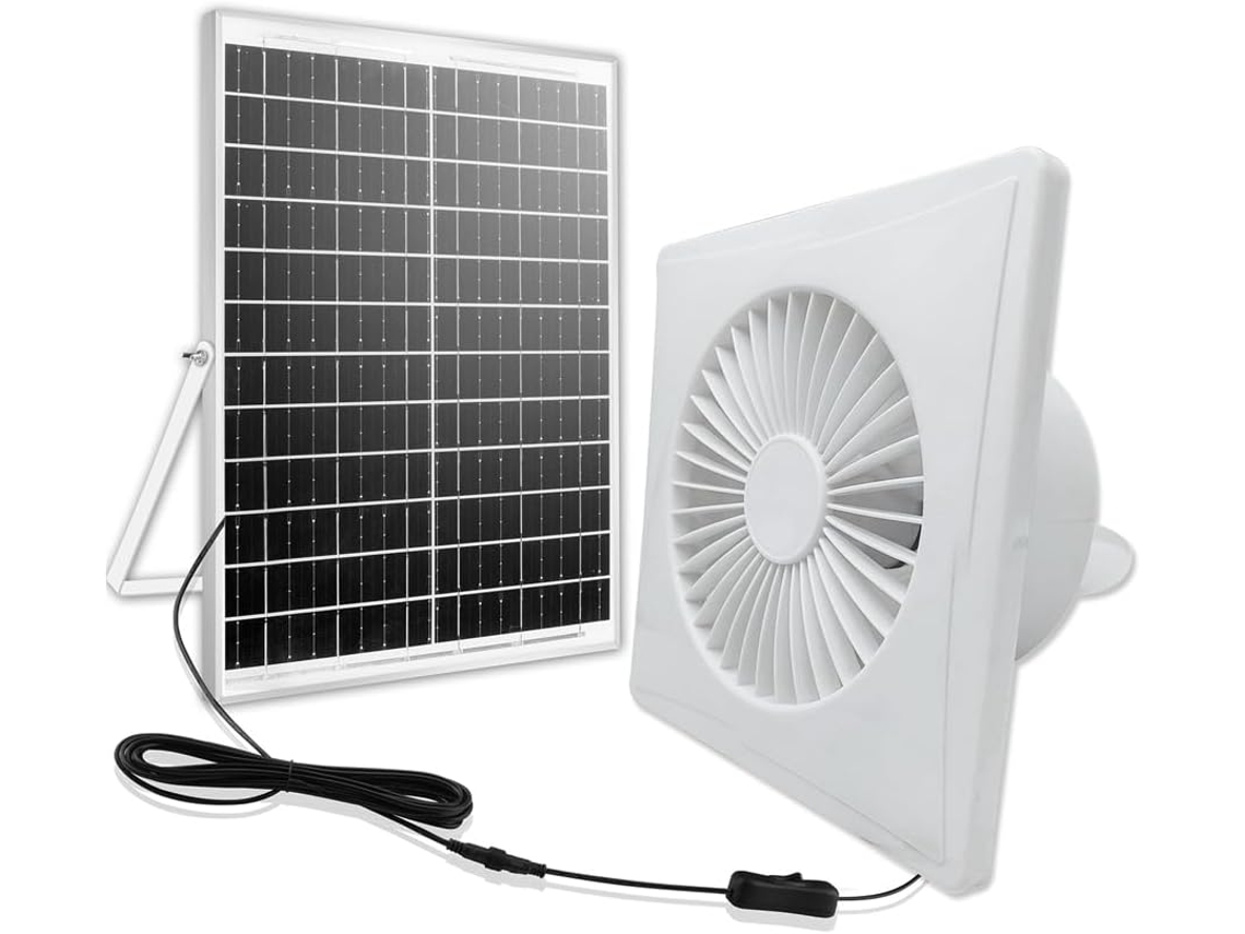 Novo Ventilador Solar Silencioso De Alta Velocidade De 4 Polegadas