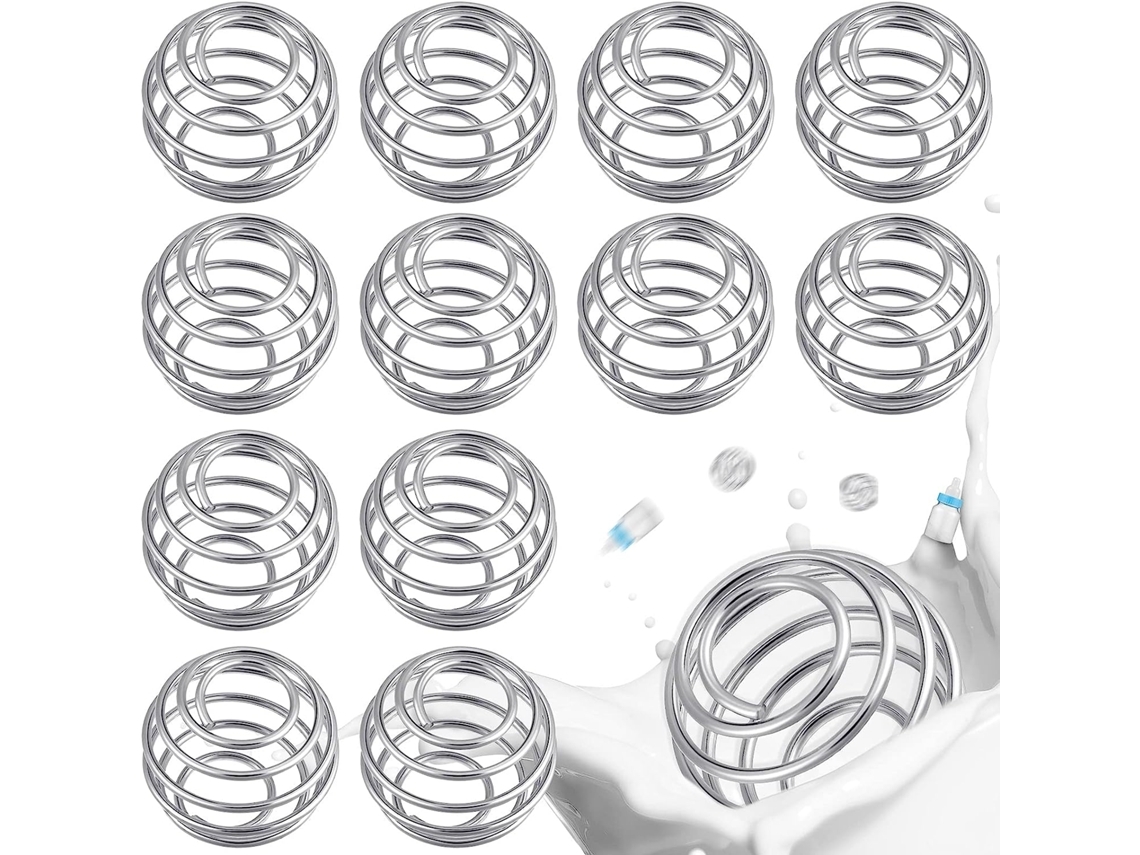 12 Peças Liquidificador Bolade Aço Inoxidável Agitador Bola Bola De 30mm Substituição Da Bola De Mistura Para Copo De Bebida D*