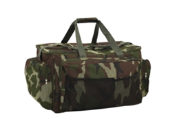 Vidaxl Saco De Pesca Impermeável Tecido Oxford Camuflagem Verde