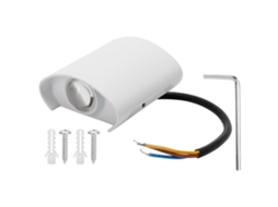 Luminária de Parede com 2 Leds de 2w para Uso Interno e Externo CHABERLU