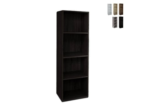 Mesa Estante Sala 4 Prateleiras 40x132cm Madeira Duval Divina Home