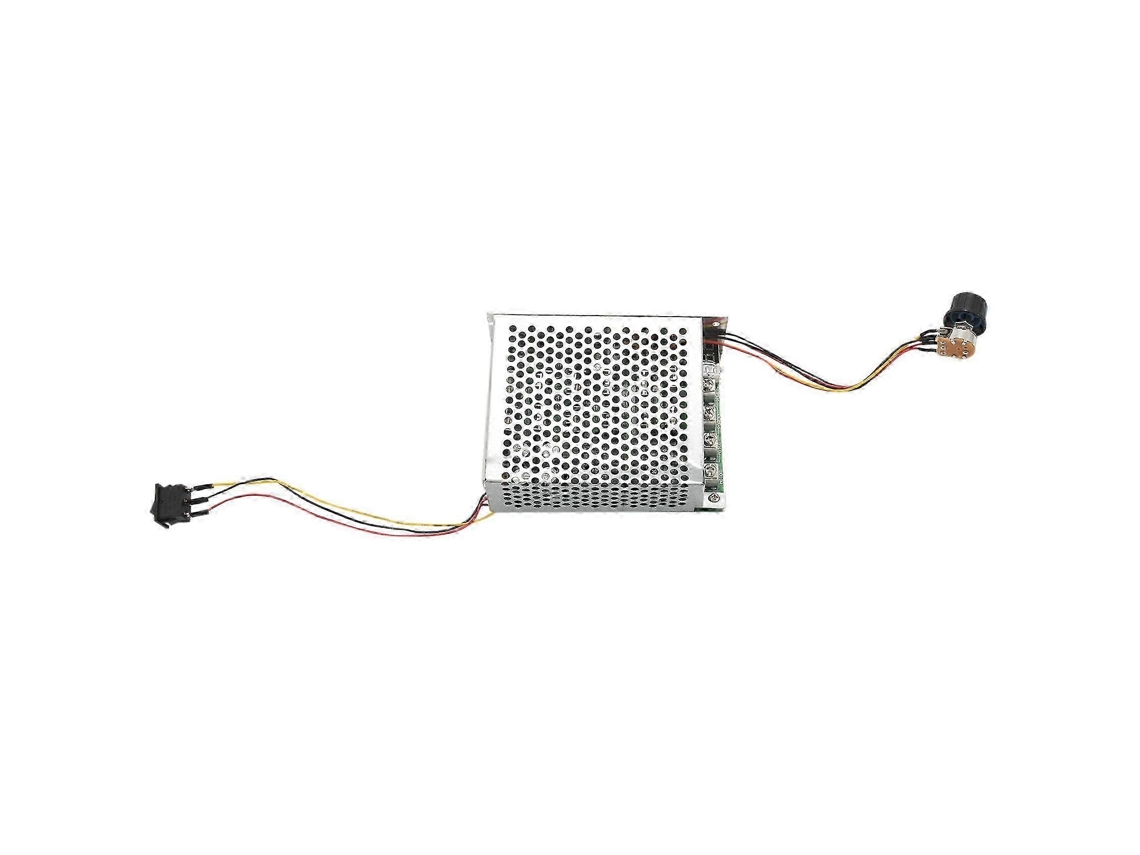 Controlador de velocidade de motor DC 10-55V 100A 3000W, controles PWM reversíveis, cor prata