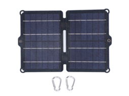 Painel solar dobrável 8W 5V 2A com duas portas USB, portátil