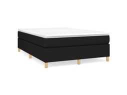 Box Spring Bed, Box Spring Beds Vidaxl Preto Tecido (140 X 190 Cm)
