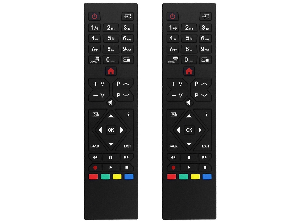 2 Controles Remotos Rc39105 Rm-c3332 Para Bush, Telefunken, Finlux, Edenwood, Grandin E Hitachi.