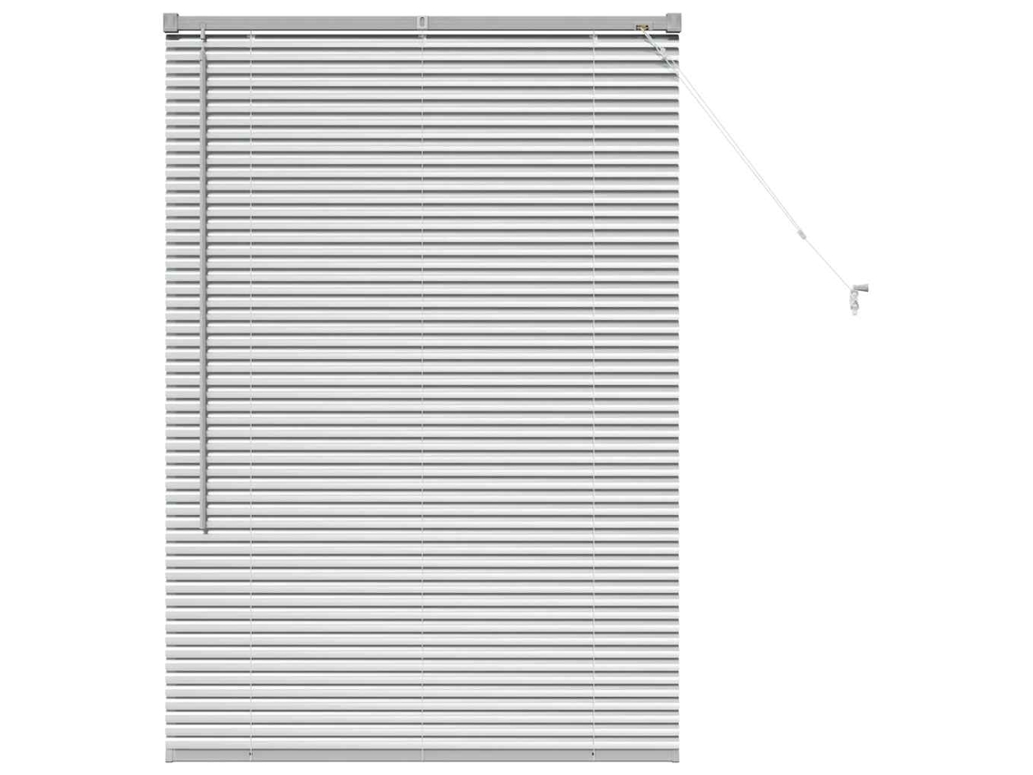 Conjunto 1 Persianas Venecianas Vidaxl Prateado Alumínio (130 X 90 Cm)