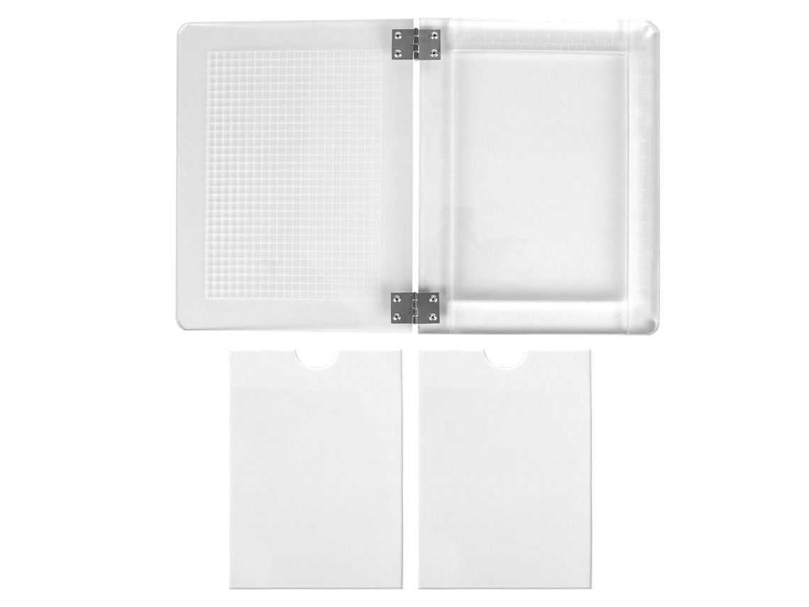 Ferramenta De Posicionamento Da Plataforma De Estamparia Diy Para Cartões Fabricados Com Modelo Transparente