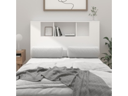Vidaxl Cabeceira De Cama Branca 120x18,5x102,5 Cm