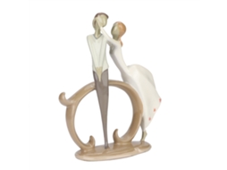 Escultura de Casal Dançando Resina Presente Decoração Casa