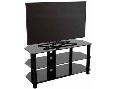 Móvel de TV  Glass (100x50x42cm - Aço - Preto)