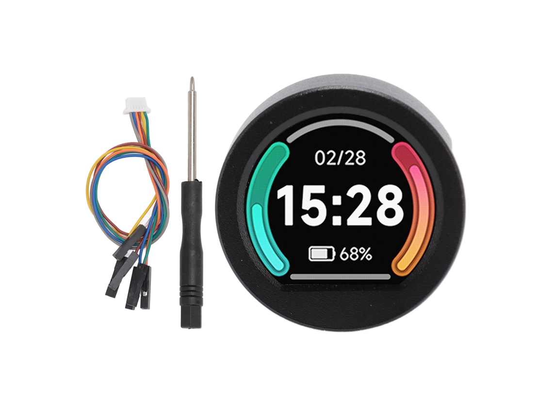 Placa De Desenvolvimento De Microcontrolador Rp2040 Com Display Lcd Ips Redondo De 0,99 Polegadas