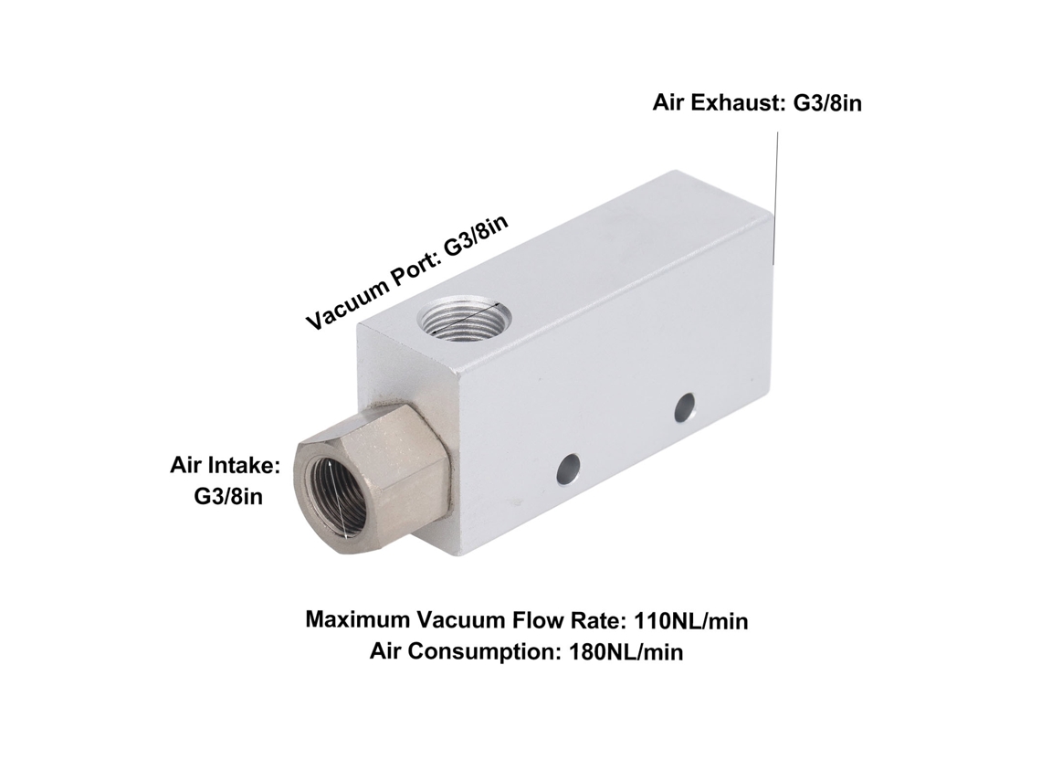 Gerador De Vácuo Neumático Ejetor De Ar Ev-20