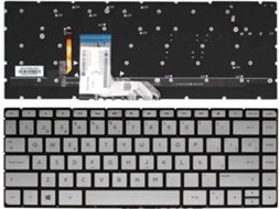 Teclado para HP Specter 13-4000 Laptop 13-4100 13-4200 X360 Prata Sem Quadro