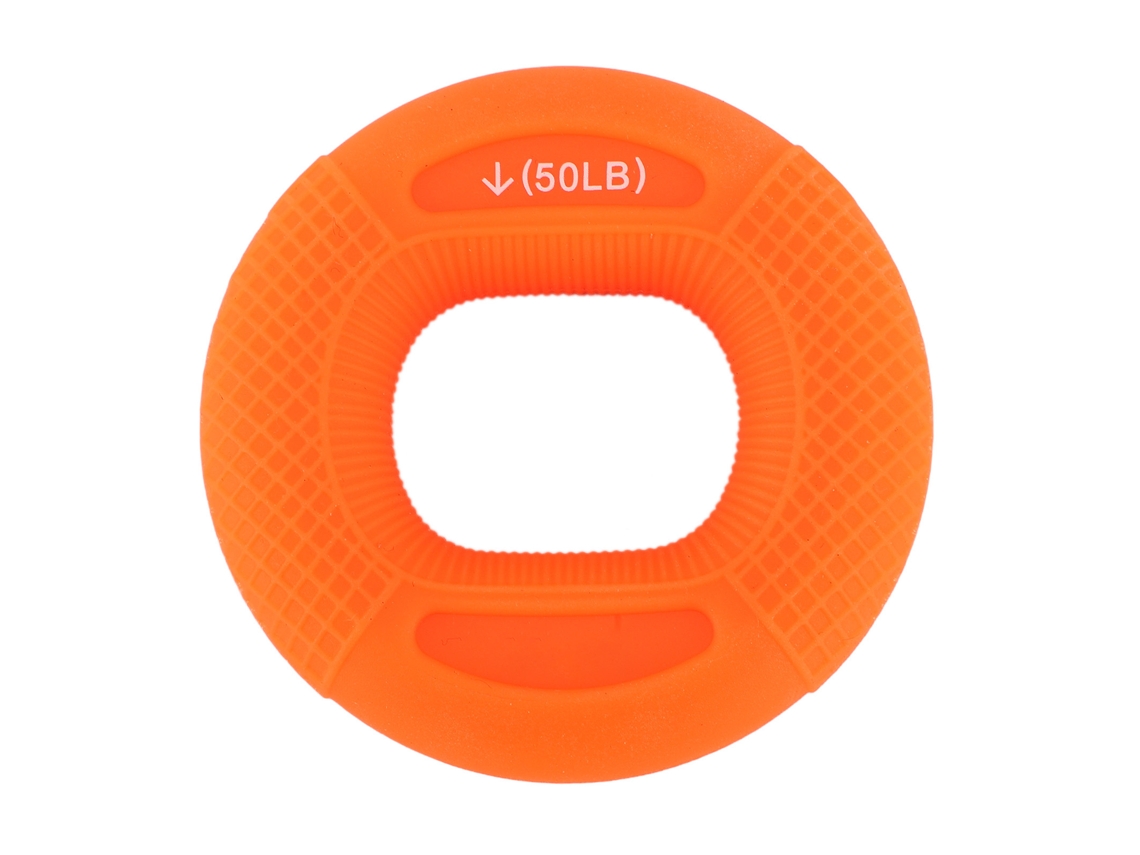 Anel de Força para Mãos Silicone Treinador de Grip 50 60lb Laranja S/MARCA