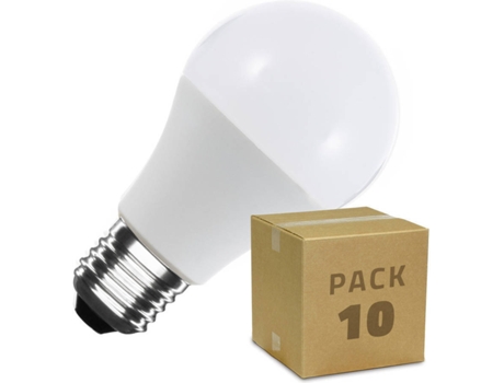 Lâmpada LED LEDKIA (12 W - Casquilho: E27 - 10 Lâmpadas - Luz Branco Quente - 1129 lm)