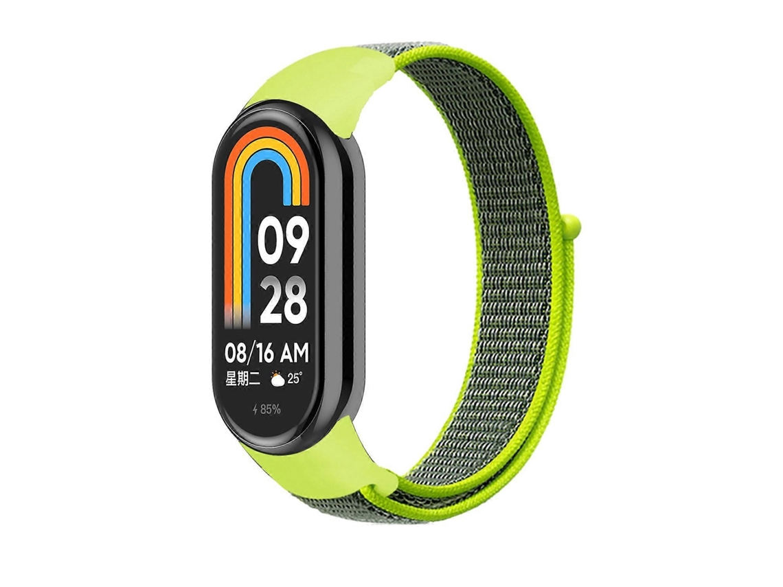 Pulseira De Nylon Com 8 Voltas Para Xiaomi Mi Band