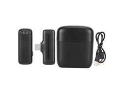 Microfone Mali Sem Fio Lavalier Lapel com Cancelamento de Ruído Auto Sync Plug And Play