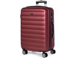 Mala de Viagem Média ITACA Rígida com 4 Rodas Vermelho (70 L)