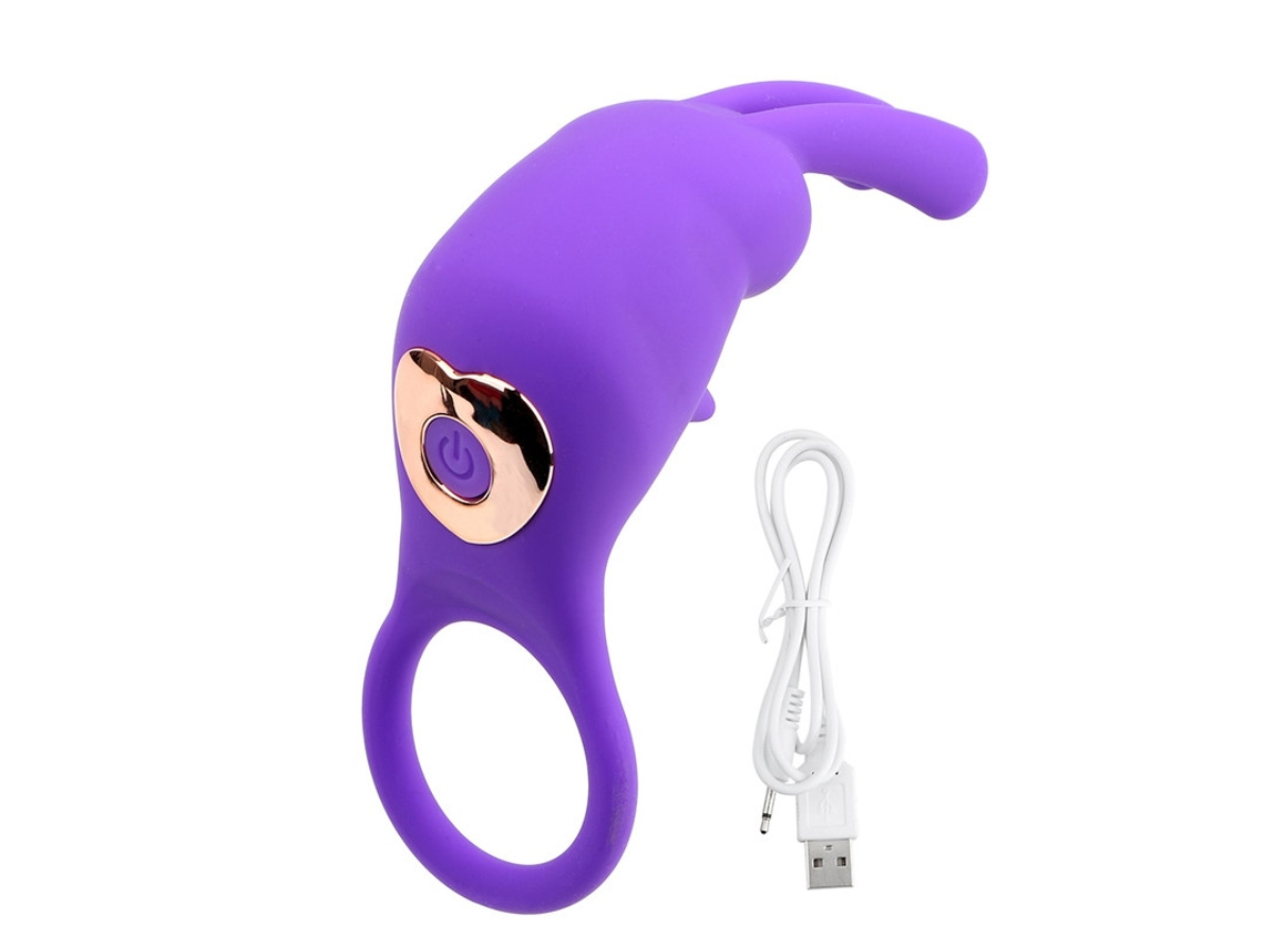 Vibrador Fino De Bloqueio Recarregvel Usb Com 10 Modos De Vibrao Para Homens (roxo)
