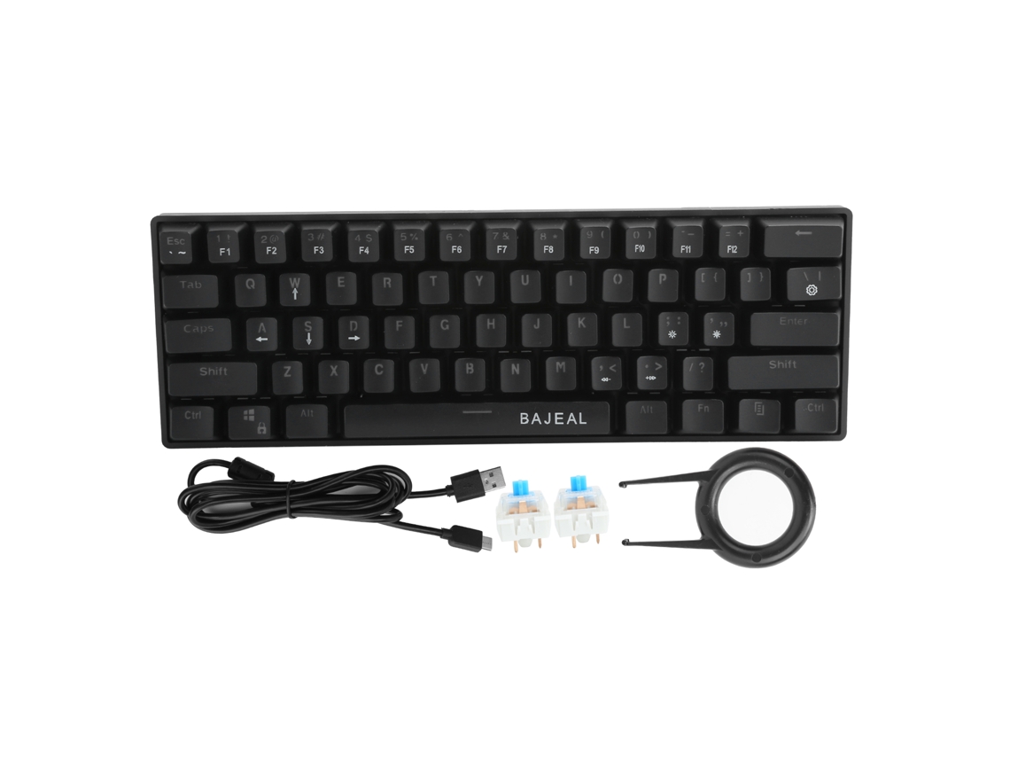 Conjunto de Teclado e Mouse Sem Fio LAXISCREED com 78 Teclas, 2.4g, Design Ultra fino