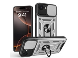 Capa Para Iphone 17e - Tampa Deslizante Para Câmera - Tpu Pc