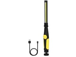 Lanterna Yunzii Ws 009 Led Recarregável Magnética Alimentada Por Bateria Amarela