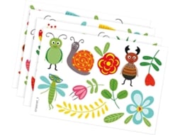 De Parede Para Decoração De Quartos De Meninos E Meninas, Com Desenhos De Flores E Insetos, Em Pvc Macio E Resistente, Gokoco