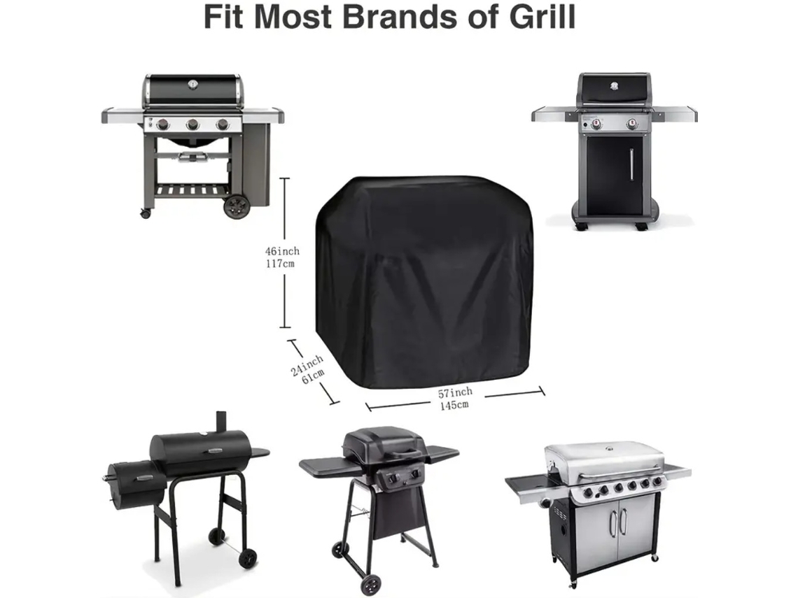 Tampa Retangular para Churrasco * ZYBLSSBB (145x61x117 Cm)