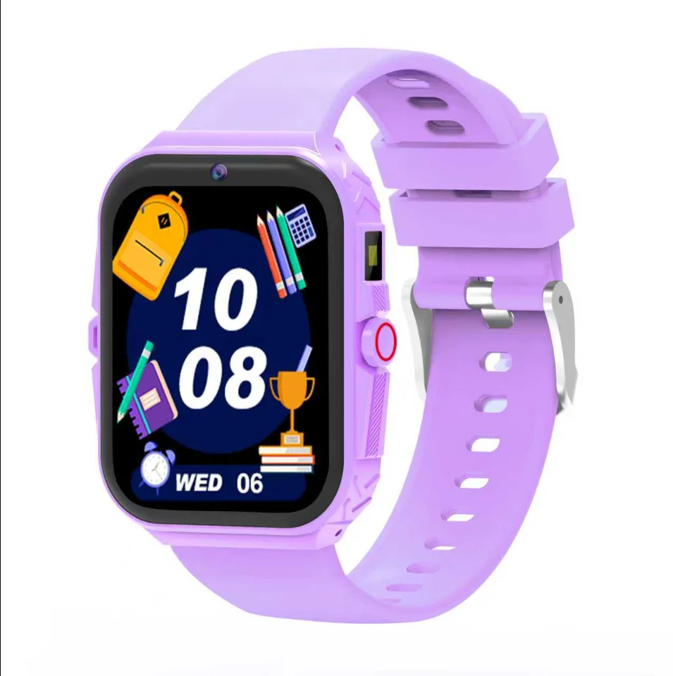 (roxo) Smartwatch Para Adolescentes Com Lanterna Led E Câmera